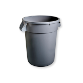 M2 Titan Plastic Receptacle - Gray, 20 Gallon Round